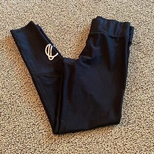 Terez Black & Silver Space Leggings Size Small in Like New Condition